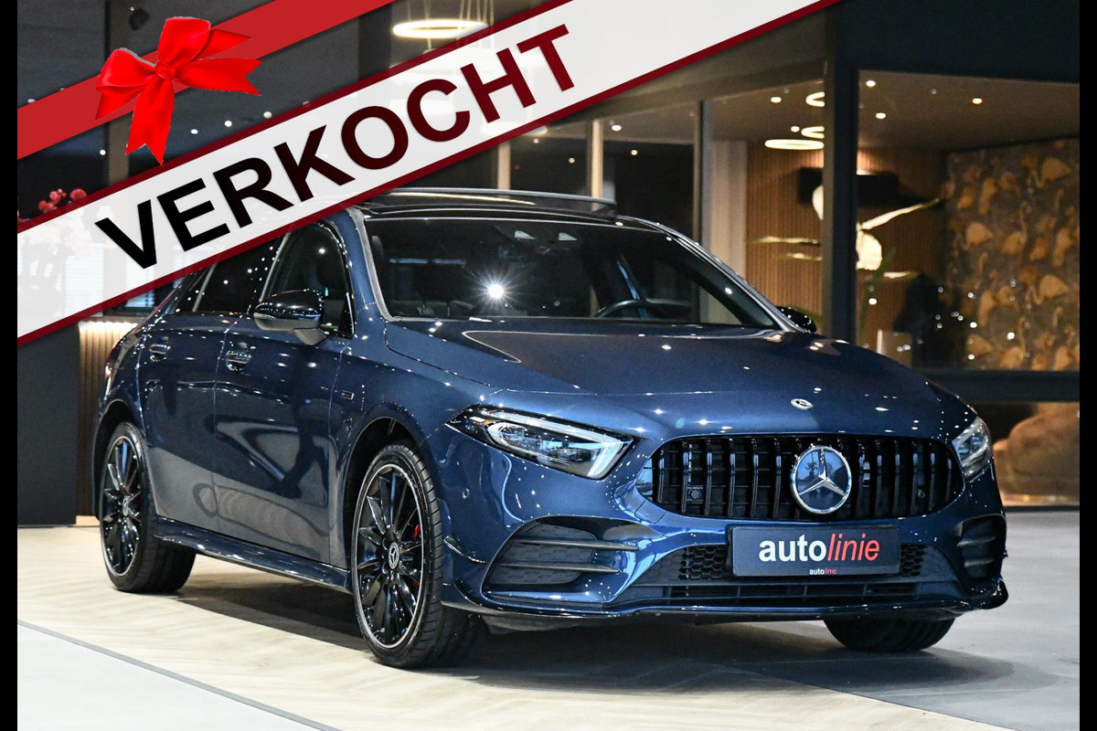 Mercedes-Benz A-Klasse 250 e AMG Night, Pano, Memory, Keyless, Camera, Sfeer, Multibeam, CarPlay!