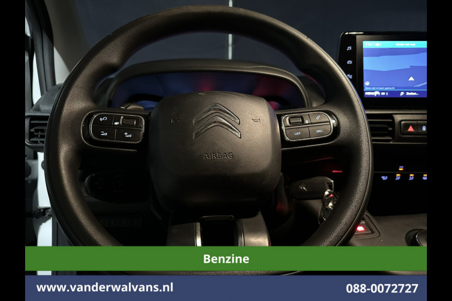 Citroën Berlingo 1.2 PureTech **Benzine** 130pk Automaat L1H1 Euro6 Airco | 3-Zits | Camera | Navigatie | Apple Carplay Android Auto, Cruisecontrol, Parkeersensoren, Bijrijdersbank
