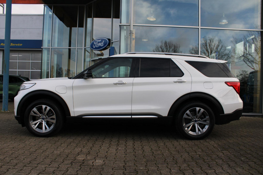 Ford Explorer 3.0 V6 EcoBoost PHEV Platinum | Trekhaak | Stoelverwarming + Koeling | 360 Camera | Adaptive Cruise Control | Climate Control | Navigatie |