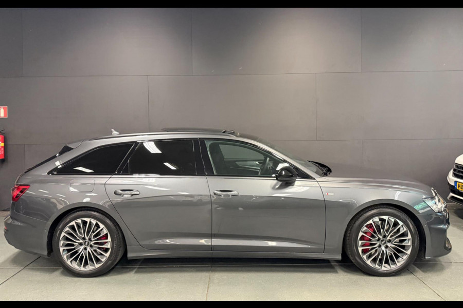 Audi A6 Avant 55 TFSI e-quattro 3X S-LINE BLACK-LINE PANO/B&O/SFEERVERL/M-STOELEN/NAVI/DAB/CARPLAY///