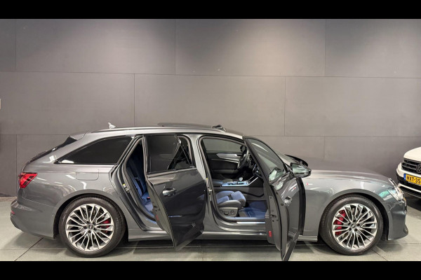 Audi A6 Avant 55 TFSI e-quattro 3X S-LINE BLACK-LINE PANO/B&O/SFEERVERL/M-STOELEN/NAVI/DAB/CARPLAY///