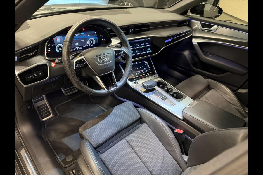 Audi A6 Avant 55 TFSI e-quattro 3X S-LINE BLACK-LINE PANO/B&O/SFEERVERL/M-STOELEN/NAVI/DAB/CARPLAY///