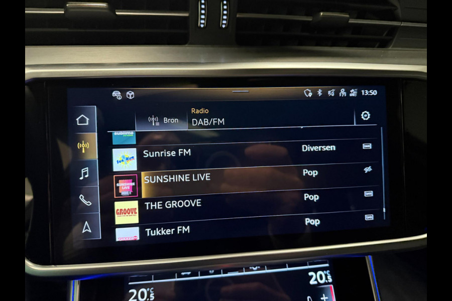 Audi A6 Avant 55 TFSI e-quattro 3X S-LINE BLACK-LINE PANO/B&O/SFEERVERL/M-STOELEN/NAVI/DAB/CARPLAY///