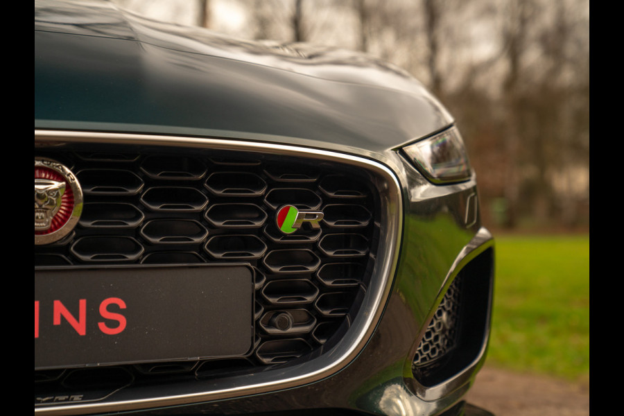 Jaguar F-Type P575 AWD R | Meridian | Stoelventilatie | British Racing Green metallic