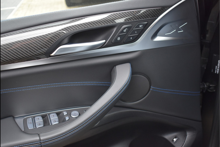 BMW X3 xDrive30e M-Pakket 292 Pk Frozen Black M-Stoelen Pano Navi 360 Memory Hud Carbon Camera Leder Laser 20 Inch