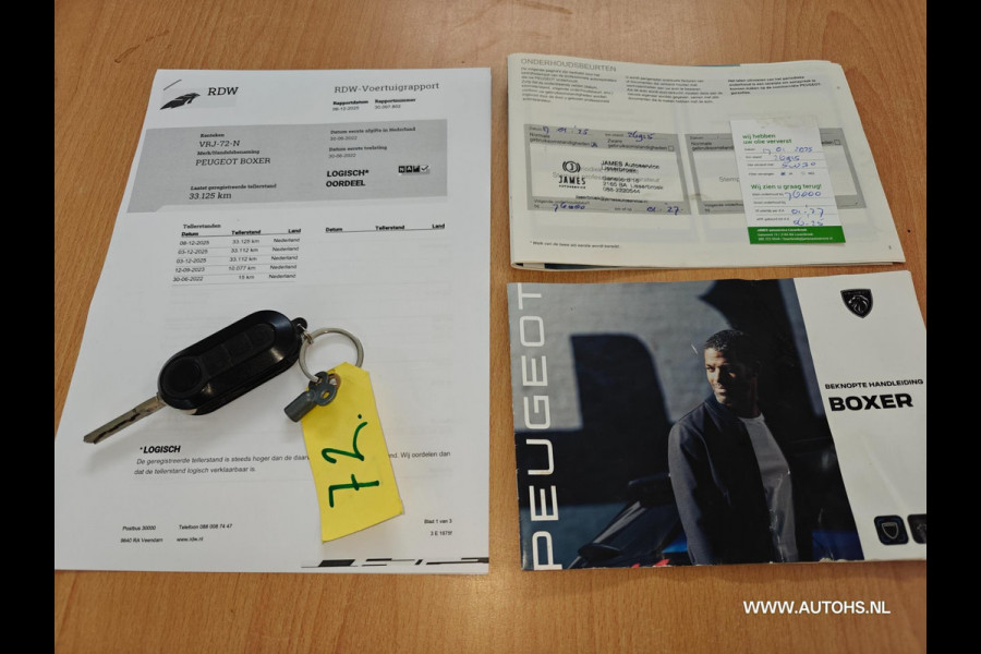 Peugeot Boxer 333 2.2 BlueHDi 140 PK, L3H2 Premium , Euro 6 , 1e Eig. Apk dec. 2026 , Clima , cruise , camera , navi