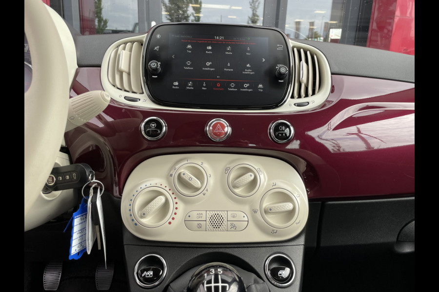 Fiat 500 1.0 Hybrid Lounge | Apple/Android carplay| Cruise Control | Regen en lichtsensor