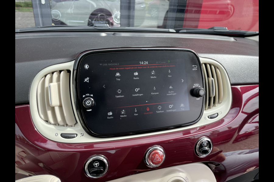 Fiat 500 1.0 Hybrid Lounge | Apple/Android carplay| Cruise Control | Regen en lichtsensor