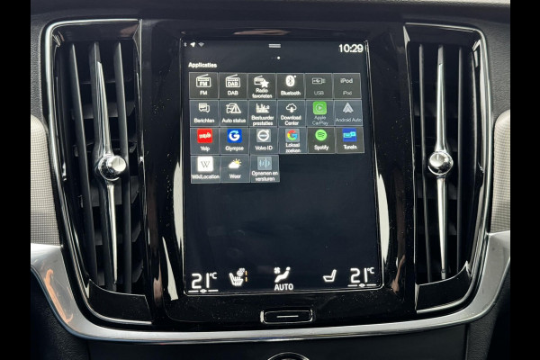 Volvo V90 2.0 T6 AWD Business Pro Automaat Adaptive cruise Climate Stuur-stoelverwarming Leer Apple / Android Dodehoekdetectie