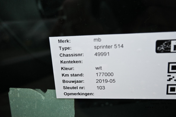 Mercedes-Benz Sprinter 514 CDI L3 Bakwagen met laadklep Camera, MBUX, Geveerde stoel, Stoelverwarming