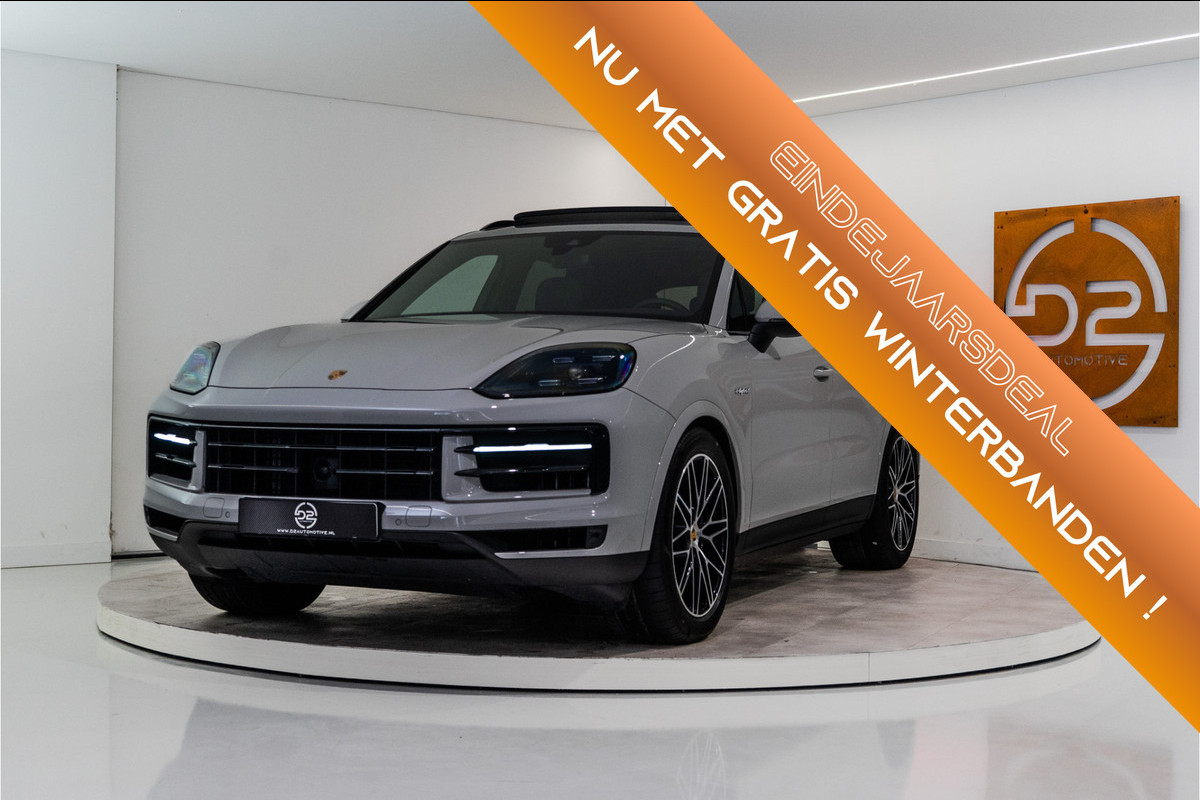 Porsche Cayenne 3.0 E-Hybrid 470PK | Krijt | Pano | InnoDrive | Sfeer | Bose | Lucht | 12 MND Garantie