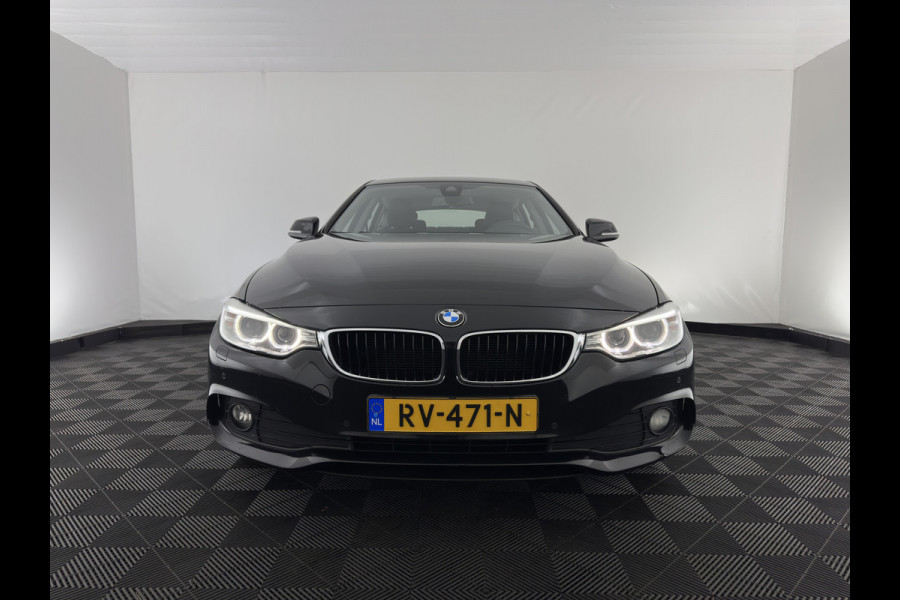 BMW 4 Serie Gran Coupé 420d Centennial High Executive (INCL-BTW) Aut. *NAVI-FULLMAP | FULL-LEATHER | HEATED- COMFORTSEATS | ECC | BI-XENON | KEYLESS | MEMORY-PACK | PDC | 18'' ALU*