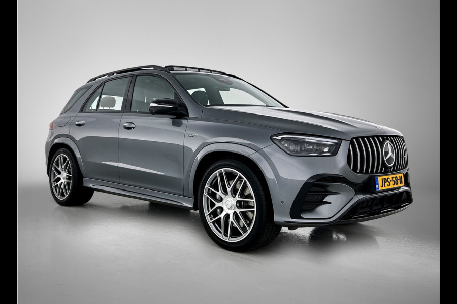 Mercedes-Benz GLE Mercedes-AMG 53 Hybrid 4MATIC+ Premium AMG Premium | Night Pakket | 22 Inch Velgen | Trekhaak | Panorama Schuif-Kanteldak. Inclusief 24 maanden Mercedes-Benz Certified garantie voor Europa.