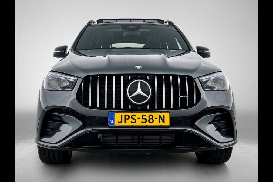 Mercedes-Benz GLE Mercedes-AMG 53 Hybrid 4MATIC+ Premium AMG Premium | Night Pakket | 22 Inch Velgen | Trekhaak | Panorama Schuif-Kanteldak. Inclusief 24 maanden Mercedes-Benz Certified garantie voor Europa.
