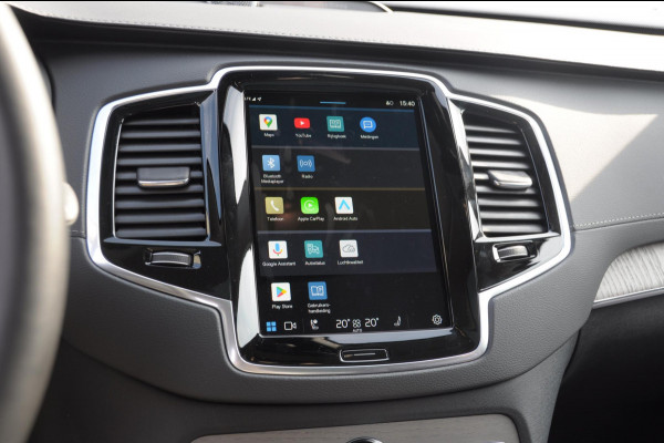 Volvo XC90 T8 455PK Recharge AWD Ultra Dark Long range / Luchtvering / Bowers & Wilkins/ Polestar Tuning / HEICO verlaging / Trekhaak / Head-up display / Stoelverwarming en ventilatie / Massagestoelen / Memory seats / Adaptive cruise control / 360 Camera /