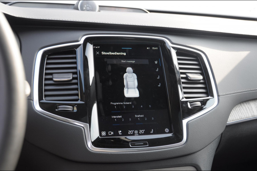 Volvo XC90 T8 455PK Recharge AWD Ultra Dark Long range / Luchtvering / Bowers & Wilkins/ Polestar Tuning / HEICO verlaging / Trekhaak / Head-up display / Stoelverwarming en ventilatie / Massagestoelen / Memory seats / Adaptive cruise control / 360 Camera /