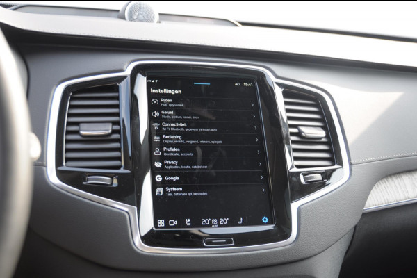 Volvo XC90 T8 455PK Recharge AWD Ultra Dark Long range / Luchtvering / Bowers & Wilkins/ Polestar Tuning / HEICO verlaging / Trekhaak / Head-up display / Stoelverwarming en ventilatie / Massagestoelen / Memory seats / Adaptive cruise control / 360 Camera /