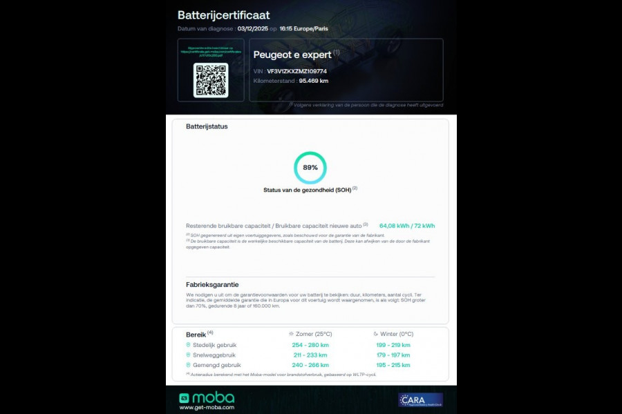 Peugeot e-Expert Premium 75 kWh 100% Elektrisch WLTP 318km SOH 89% Inrichting 03-2022
