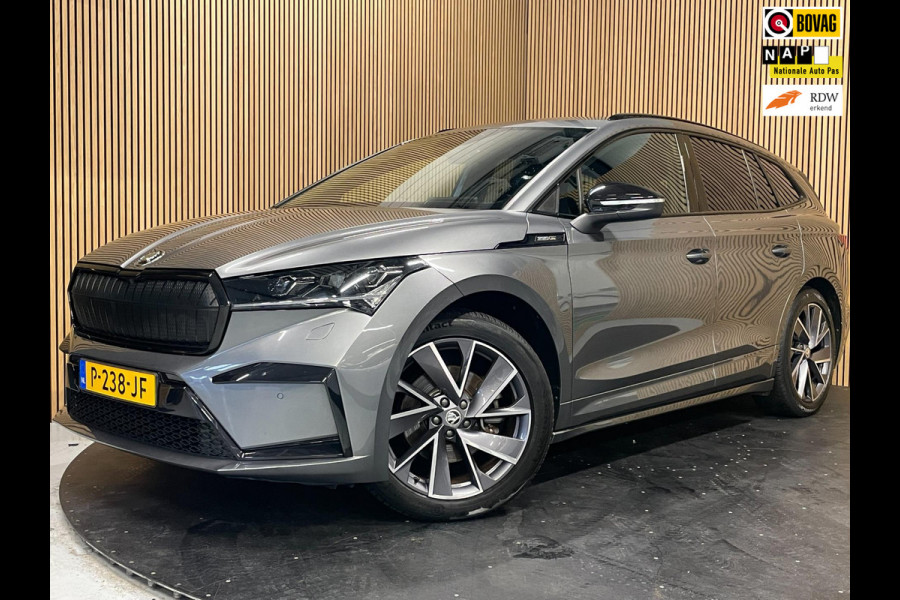 Škoda ENYAQ iV 60 SPORTLINE|TREKHAAK|AMBIENT LIGHT|KUIPSTOEL|CARPLAY|CAMERA|ACC|STUURVERW.|INCL.BTW|NL-AUTO|1e EIG.|NAP|
