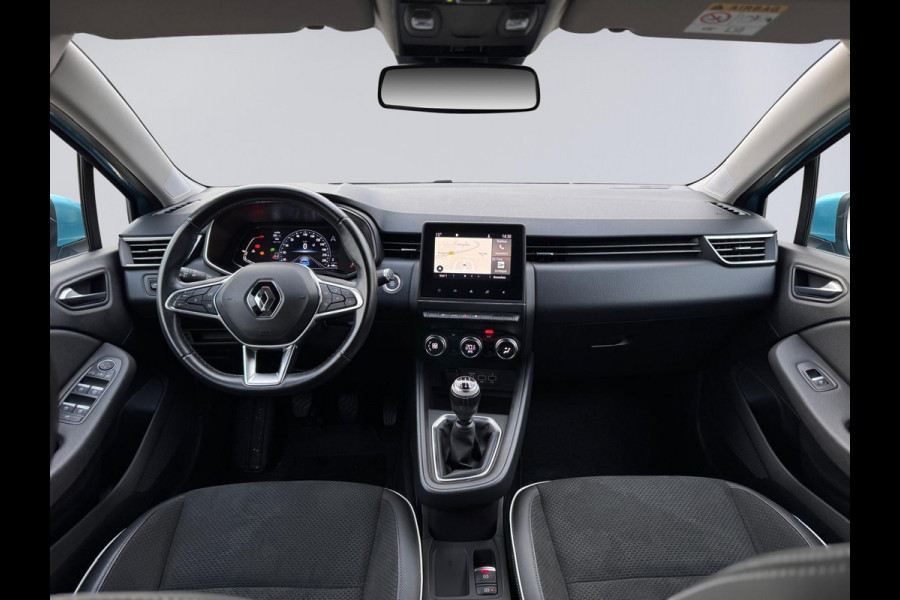 Renault Clio 1.0 TCe Intens, NAVIGATIE, climaat controle, digitaal cockpit, sensoren, 1/2 lederen sportinterieur, luxe uitvoering