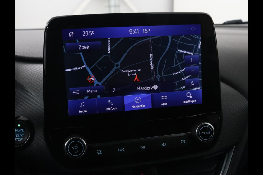 Ford Puma 1.0 EcoBoost Hybrid ST-Line X | Adaptive cruise | Camera | Half leder | B&O Sound | Carplay | Navigatie | Digital Cockpit | Full LED | Dodehoek detectie | Climate control | Bluetooth