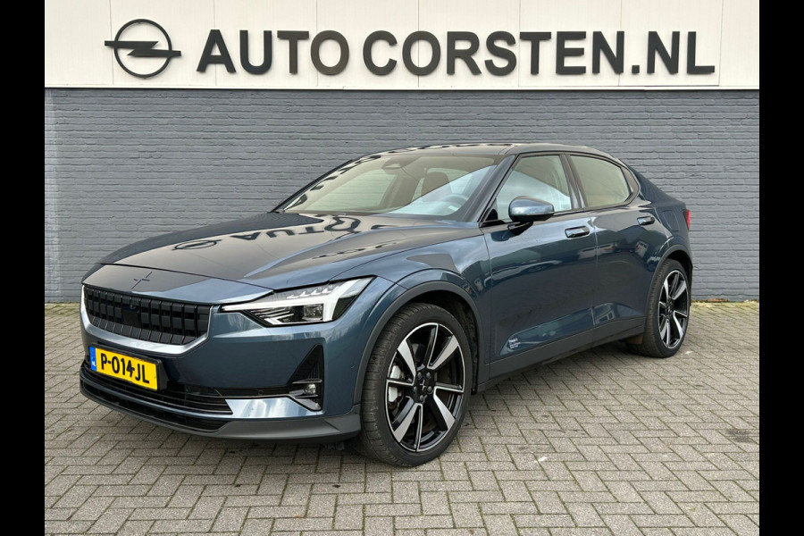 Polestar 2 Long Range 78kWh SOH 92% Leder Panoramadak Adap.Cruise Trekhaak Harman/Kardon®-Audio Memory Apple Carplay Android Auto Navi Ecc Stoel+Stuur+Achterbankverwarming Pdc Elek.Achterklep Lane Assist BLIS Road Sign Info 1e Eigenaar Origineel Nederlandse Auto
