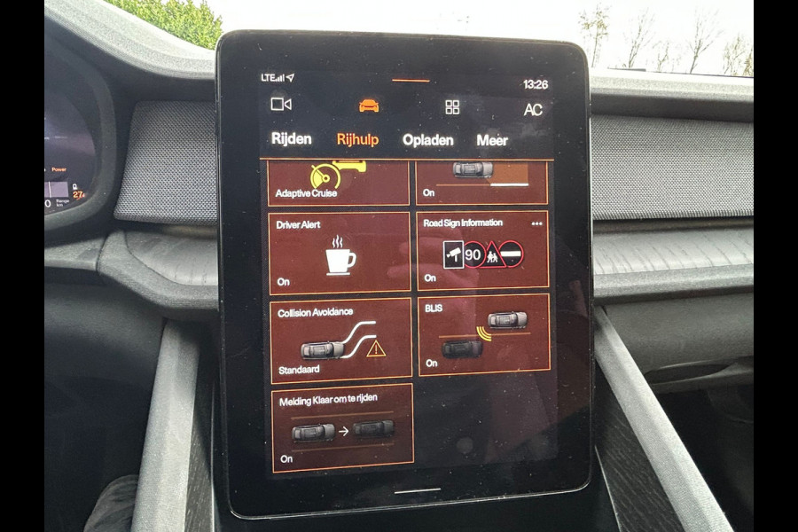 Polestar 2 Long Range 78kWh SOH 92% Leder Panoramadak Adap.Cruise Trekhaak Harman/Kardon®-Audio Memory Apple Carplay Android Auto Navi Ecc Stoel+Stuur+Achterbankverwarming Pdc Elek.Achterklep Lane Assist BLIS Road Sign Info 1e Eigenaar Origineel Nederlandse Auto