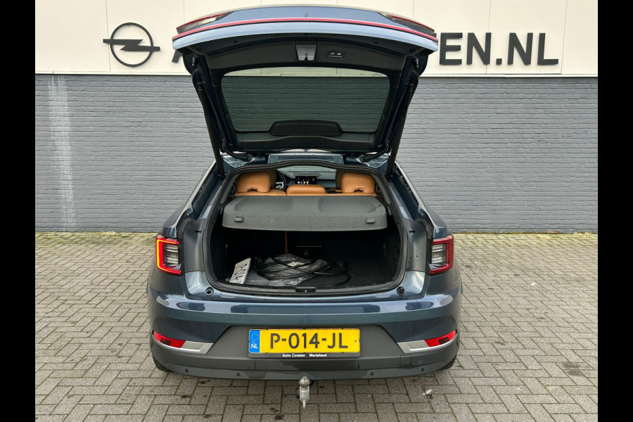 Polestar 2 Long Range 78kWh SOH 92% Leder Panoramadak Adap.Cruise Trekhaak Harman/Kardon®-Audio Memory Apple Carplay Android Auto Navi Ecc Stoel+Stuur+Achterbankverwarming Pdc Elek.Achterklep Lane Assist BLIS Road Sign Info 1e Eigenaar Origineel Nederlandse Auto