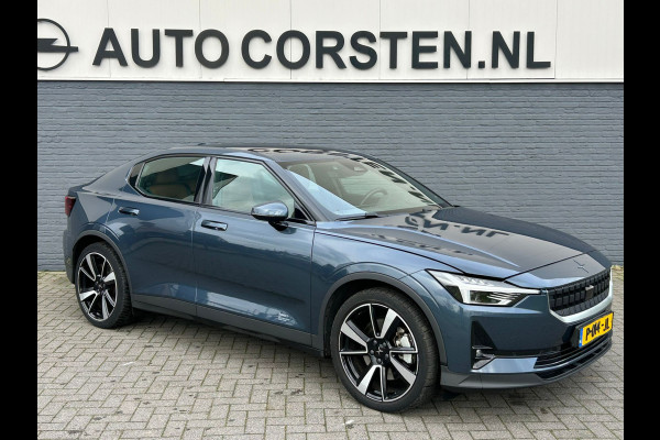 Polestar 2 Long Range 78kWh SOH 92% Leder Panoramadak Adap.Cruise Trekhaak Harman/Kardon®-Audio Memory Apple Carplay Android Auto Navi Ecc Stoel+Stuur+Achterbankverwarming Pdc Elek.Achterklep Lane Assist BLIS Road Sign Info 1e Eigenaar Origineel Nederlandse Auto
