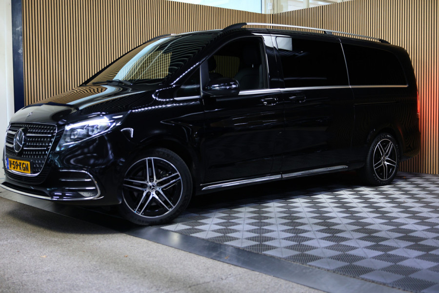 Mercedes-Benz V-Klasse V300d 4Matic XXL LUCHTVERING LEDER CARPLAY STOELVENT. '24 Er wordt ook de bank op de 3e rij bijgeleverd+ tussenschot