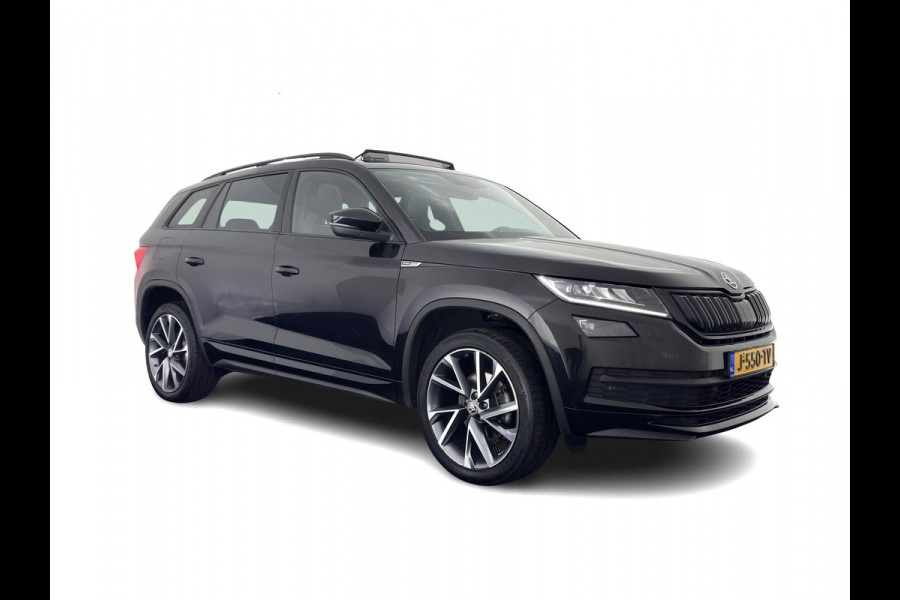 Škoda Kodiaq 1.5 TSI Sportline Business (INCL-BTW) Aut. *PANO | LEATHER-MICROFIBRE | FULL-LED | MEMORY-PACK | SPORTSEATS | SHIFT-PADDLES | ADAPTIVE-CRUISE | DIGI-COCKPIT | NAVI-FULLMAP | CANTON-AUDIO | DAB | AMBIENT-LIGHT | KEYLESS