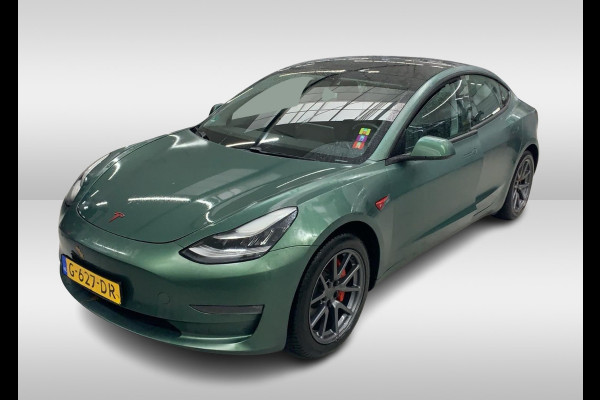 Tesla Model 3 Long Range AWD 75 kWh / NIEUWE BATTERIJ / SOH 88,4% / Trekhaak / Autopilot / Panoramadak / Camera / Leder / 19'' / Leder / Premium Audio /