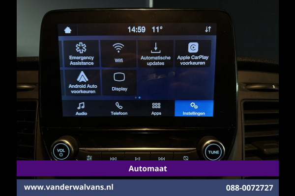 Ford Transit Custom 2.0 TDCI 131pk Automaat L2H1 Euro6 Airco | Apple Carplay | LED | Cruisecontrol Android Auto, Parkeersensoren, Verwarmde voorruit, Bijrijdersbank