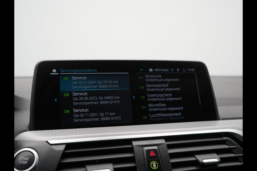 BMW X3 xDrive30e M Sport Plug In Hybrid 293pk Dealer O.H. PHEV | Trekhaak Af Fabriek | Head Up | Sportstoelen Verwarmd | Apple Carplay | Keyless | Blis | Sfeerverlichting | Virtual | Navigatie | DAB |