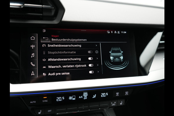 Audi A3 Sportback 40 TFSI e Advanced edition Plug In Hybrid 204pk Dealer O.H PHEV | Trekhaak Afn. | Keyless | Apple Carplay | Sportstoelen Verwarmd | Navigatie | Virtual | Cruise Control | Front & Lane Assist | DAB | 18"L.M |