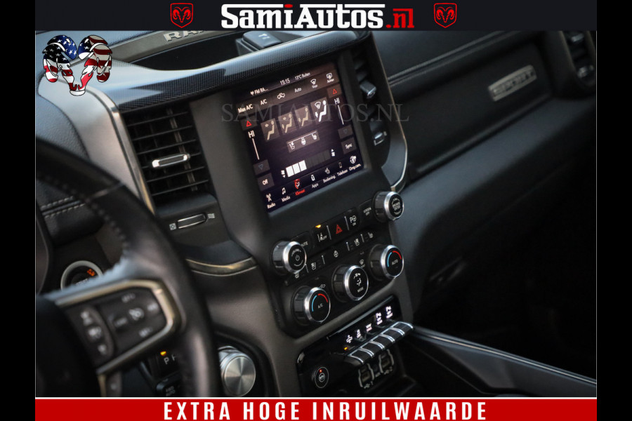 Dodge Ram 1500 Black Sport | Hemi 5.7 V8 | Luchtvering | 360 Camera | Panorama Dak | 4x4 Crew Cab | Dubbele cabine 5 persoons | Grijskenteken |