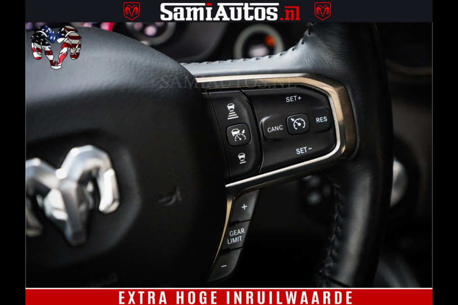 Dodge Ram 1500 Black Sport | Hemi 5.7 V8 | Luchtvering | 360 Camera | Panorama Dak | 4x4 Crew Cab | Dubbele cabine 5 persoons | Grijskenteken |
