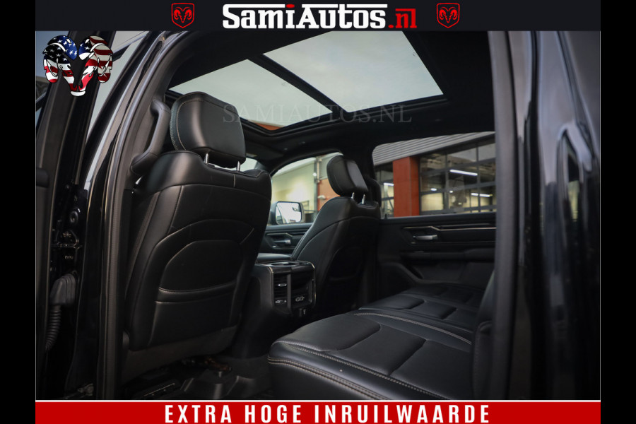 Dodge Ram 1500 Black Sport | Hemi 5.7 V8 | Luchtvering | 360 Camera | Panorama Dak | 4x4 Crew Cab | Dubbele cabine 5 persoons | Grijskenteken |