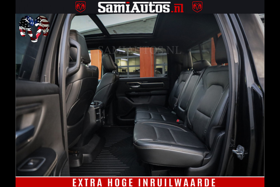 Dodge Ram 1500 Black Sport | Hemi 5.7 V8 | Luchtvering | 360 Camera | Panorama Dak | 4x4 Crew Cab | Dubbele cabine 5 persoons | Grijskenteken |