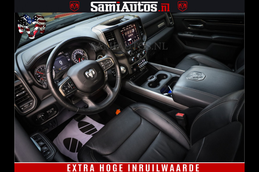 Dodge Ram 1500 Black Sport | Hemi 5.7 V8 | Luchtvering | 360 Camera | Panorama Dak | 4x4 Crew Cab | Dubbele cabine 5 persoons | Grijskenteken |