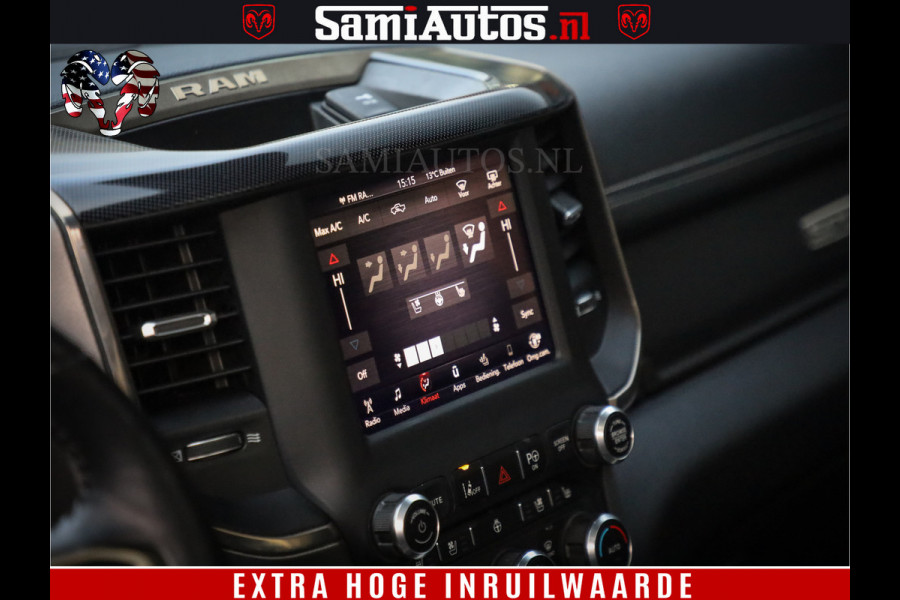 Dodge Ram 1500 Black Sport | Hemi 5.7 V8 | Luchtvering | 360 Camera | Panorama Dak | 4x4 Crew Cab | Dubbele cabine 5 persoons | Grijskenteken |