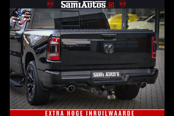 Dodge Ram 1500 Black Sport | Hemi 5.7 V8 | Luchtvering | 360 Camera | Panorama Dak | 4x4 Crew Cab | Dubbele cabine 5 persoons | Grijskenteken |