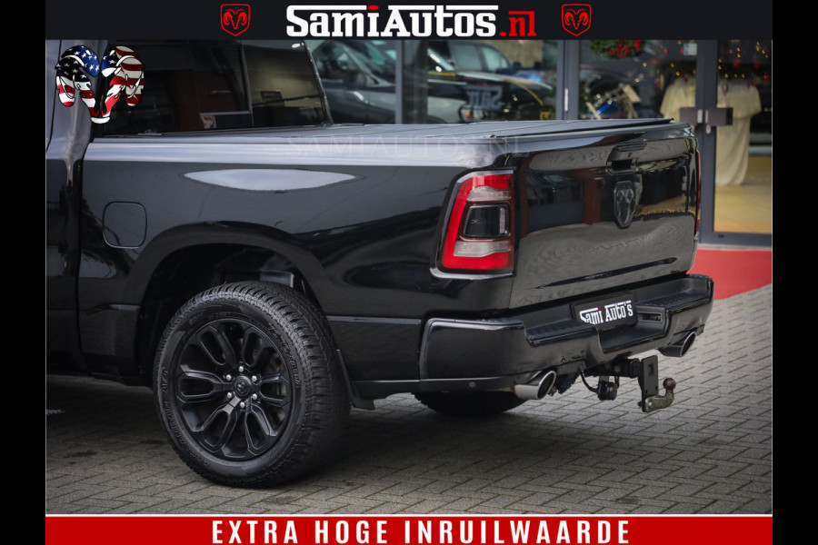 Dodge Ram 1500 Black Sport | Hemi 5.7 V8 | Luchtvering | 360 Camera | Panorama Dak | 4x4 Crew Cab | Dubbele cabine 5 persoons | Grijskenteken |