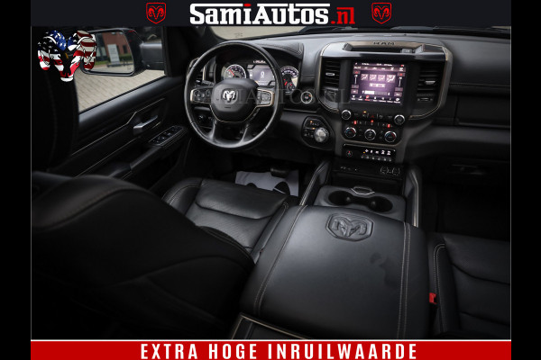 Dodge Ram 1500 Black Sport | Hemi 5.7 V8 | Luchtvering | 360 Camera | Panorama Dak | 4x4 Crew Cab | Dubbele cabine 5 persoons | Grijskenteken |