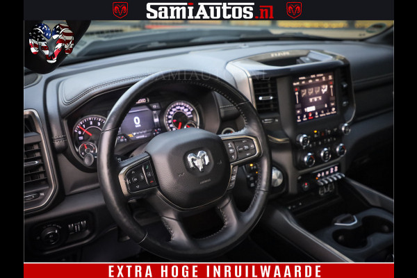 Dodge Ram 1500 Black Sport | Hemi 5.7 V8 | Luchtvering | 360 Camera | Panorama Dak | 4x4 Crew Cab | Dubbele cabine 5 persoons | Grijskenteken |