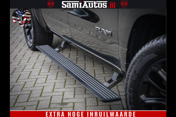 Dodge Ram 1500 Black Sport | Hemi 5.7 V8 | Luchtvering | 360 Camera | Panorama Dak | 4x4 Crew Cab | Dubbele cabine 5 persoons | Grijskenteken |