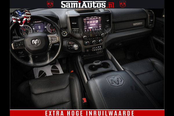Dodge Ram 1500 Black Sport | Hemi 5.7 V8 | Luchtvering | 360 Camera | Panorama Dak | 4x4 Crew Cab | Dubbele cabine 5 persoons | Grijskenteken |