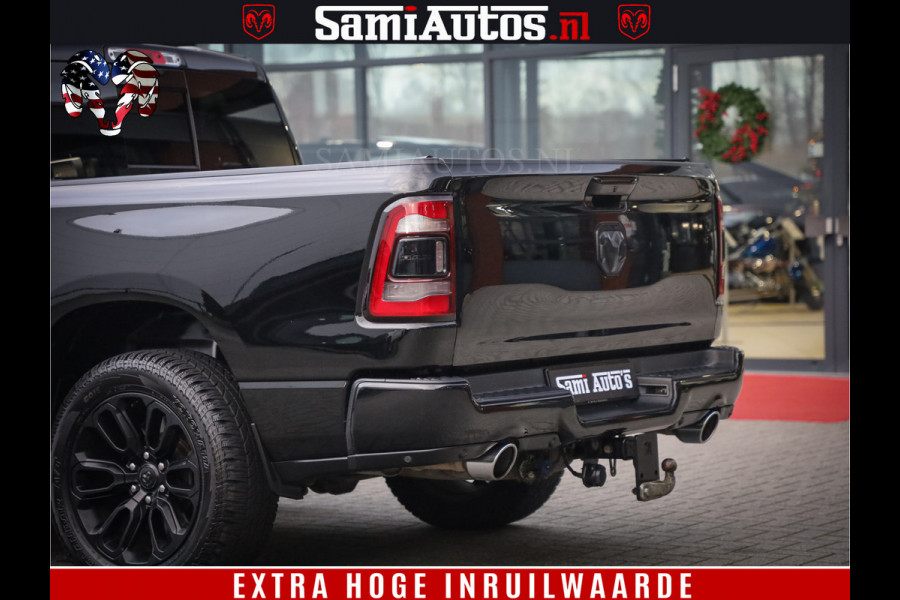 Dodge Ram 1500 Black Sport | Hemi 5.7 V8 | Luchtvering | 360 Camera | Panorama Dak | 4x4 Crew Cab | Dubbele cabine 5 persoons | Grijskenteken |