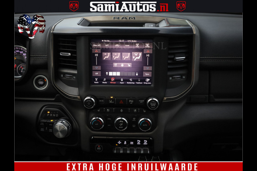 Dodge Ram 1500 Black Sport | Hemi 5.7 V8 | Luchtvering | 360 Camera | Panorama Dak | 4x4 Crew Cab | Dubbele cabine 5 persoons | Grijskenteken |