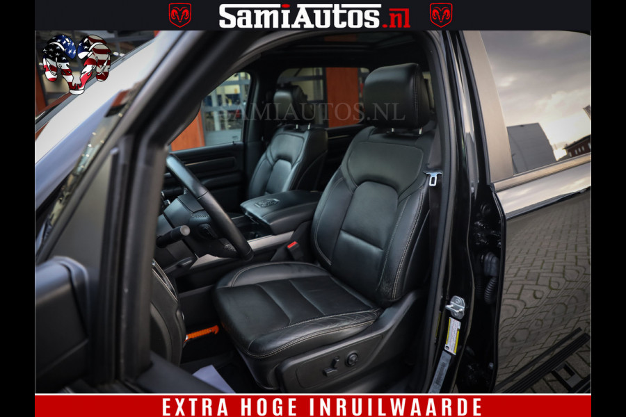 Dodge Ram 1500 Black Sport | Hemi 5.7 V8 | Luchtvering | 360 Camera | Panorama Dak | 4x4 Crew Cab | Dubbele cabine 5 persoons | Grijskenteken |